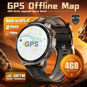 Military  GPS Map Navigation Smart Watch