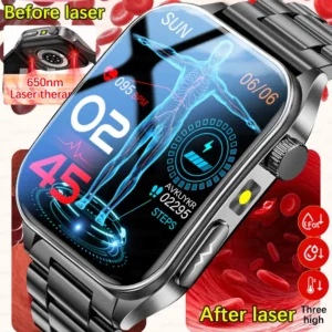 650nm Laser Therapy Health Smartwatch