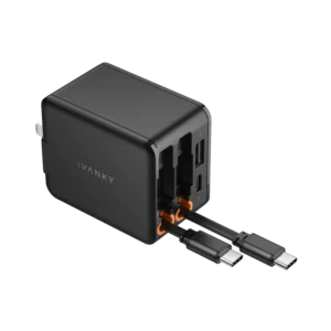 4 in 1 45W Fast Charging Retractable Wall Charger