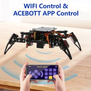 Bionic Quadruped Spider Robot Kit App Remote Control Walking Crawling STEM Robotics Project