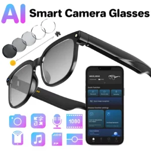 Camera video glasses, smart translation, object recognition via camera