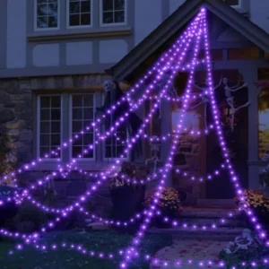 Practical 8 Modes Halloween Spider Web Lights - Thumbnail Image 9