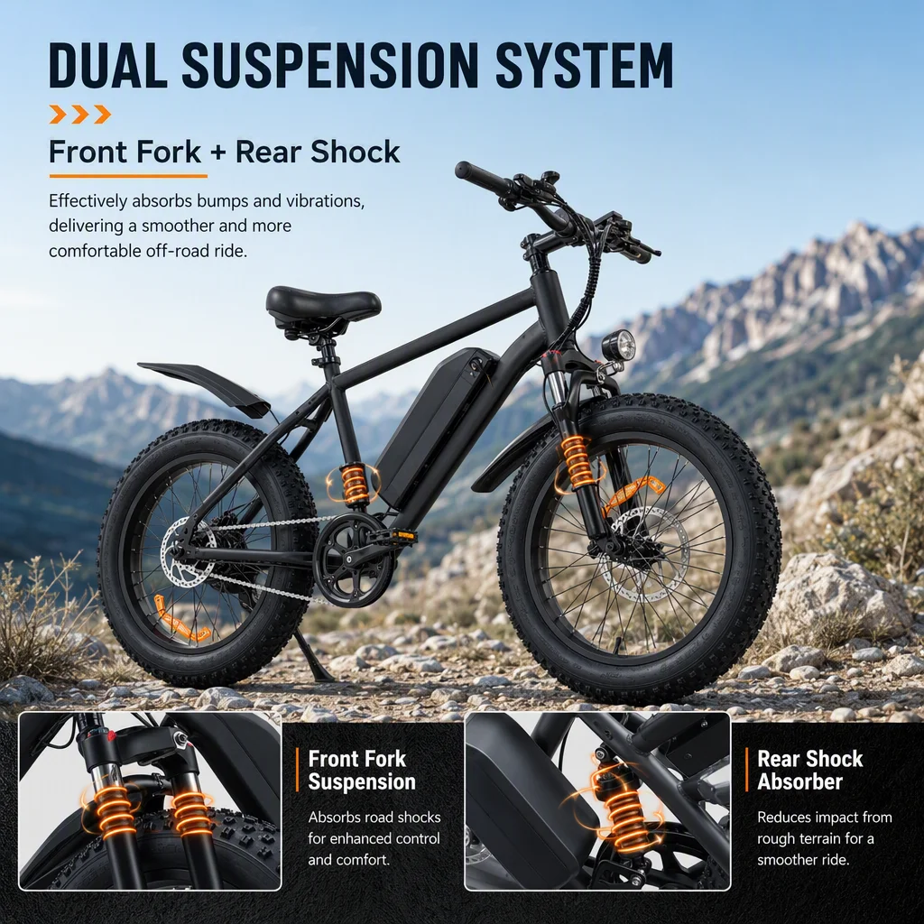 1000W Peak Electric Bike for Adults - Image 6