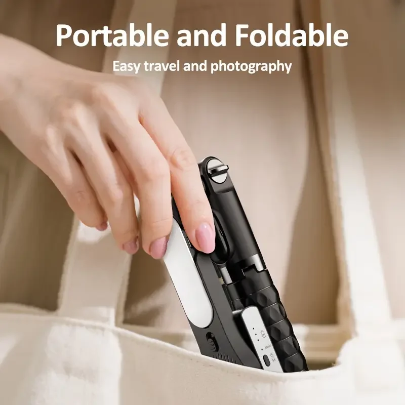 Handheld gimbal stabilizer w/ selfie stick/tripod, wireless remote - Image 6