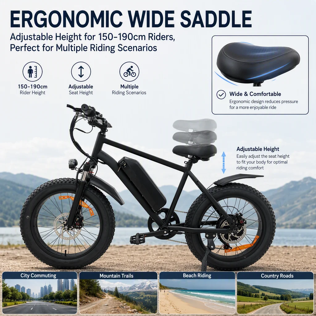 1000W Peak Electric Bike for Adults - Image 2