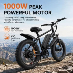 1000W Peak Electric Bike for Adults - Thumbnail Image 7