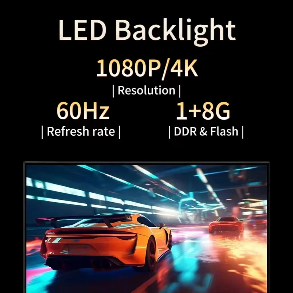 65 75 85 100 Inch Front Double Glass Smart TV 4K HD LED Television - Image 5