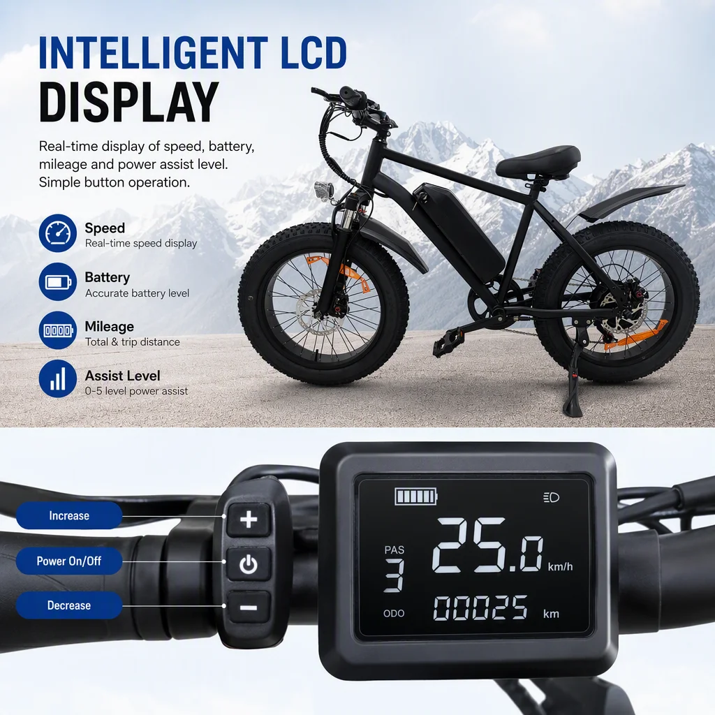 1000W Peak Electric Bike for Adults - Image 4