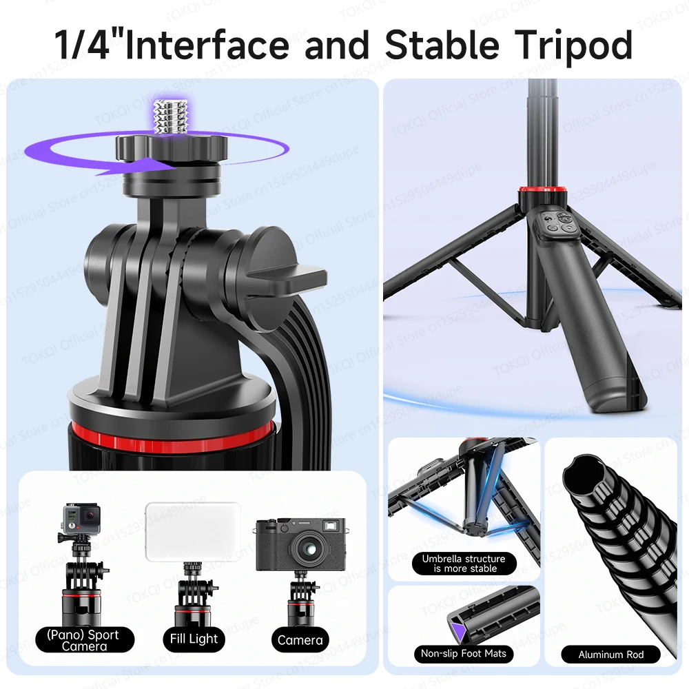Face Tracking Handheld Gimbal Stabiliser 360° Rotation Shoot Selfie Stick Tripod for Mobile Phone, - Image 4