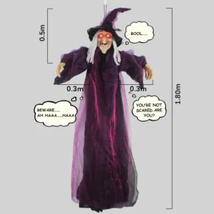 Halloween Life Size Talking Witch - Thumbnail Image 6