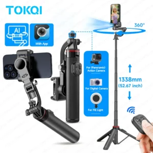 Face Tracking Handheld Gimbal Stabiliser 360° Rotation Shoot Selfie Stick Tripod for Mobile Phone,