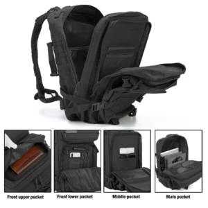 Tactical Backpacks Molle Assault Pack 3 Day Bug Out Bag - Thumbnail Image 4