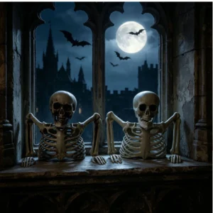 Halloween Half Skeleton Party, Outdoor or Indoor Escape Room Decoration - Thumbnail Image 4