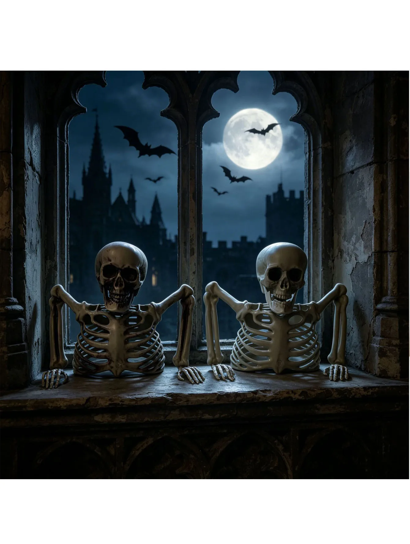 Halloween Half Skeleton Party, Outdoor or Indoor Escape Room Decoration - Image 4