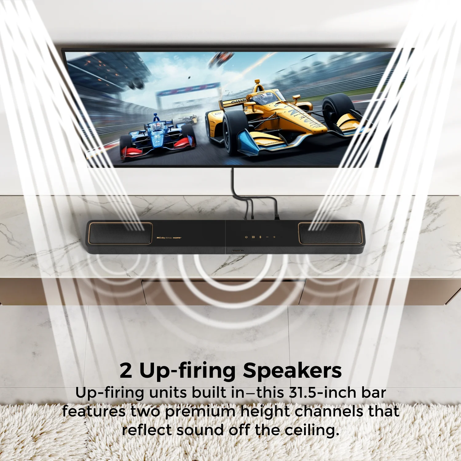 460W 5.1.2ch Sound Bar with Dolby Atmos, Surround Sound - Image 4
