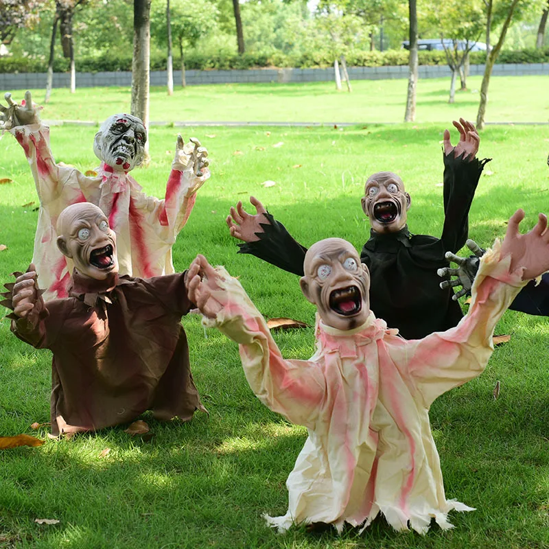 Halloween Voice Control Luminous Sound Large Size Ground Insertion - Image 1