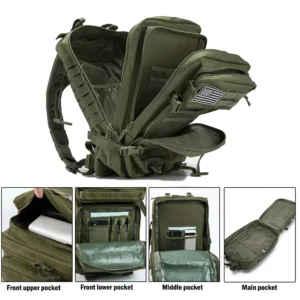 45L Tactical Backpack Large Capacity Outdoor Rucksack 3 Day - Thumbnail Image 5
