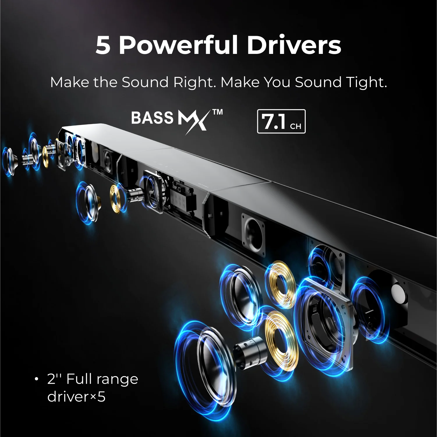 7.1ch Soundbar with Wireless Subwoofer - Image 5