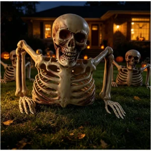 Halloween Half Skeleton Party, Outdoor or Indoor Escape Room Decoration - Thumbnail Image 3