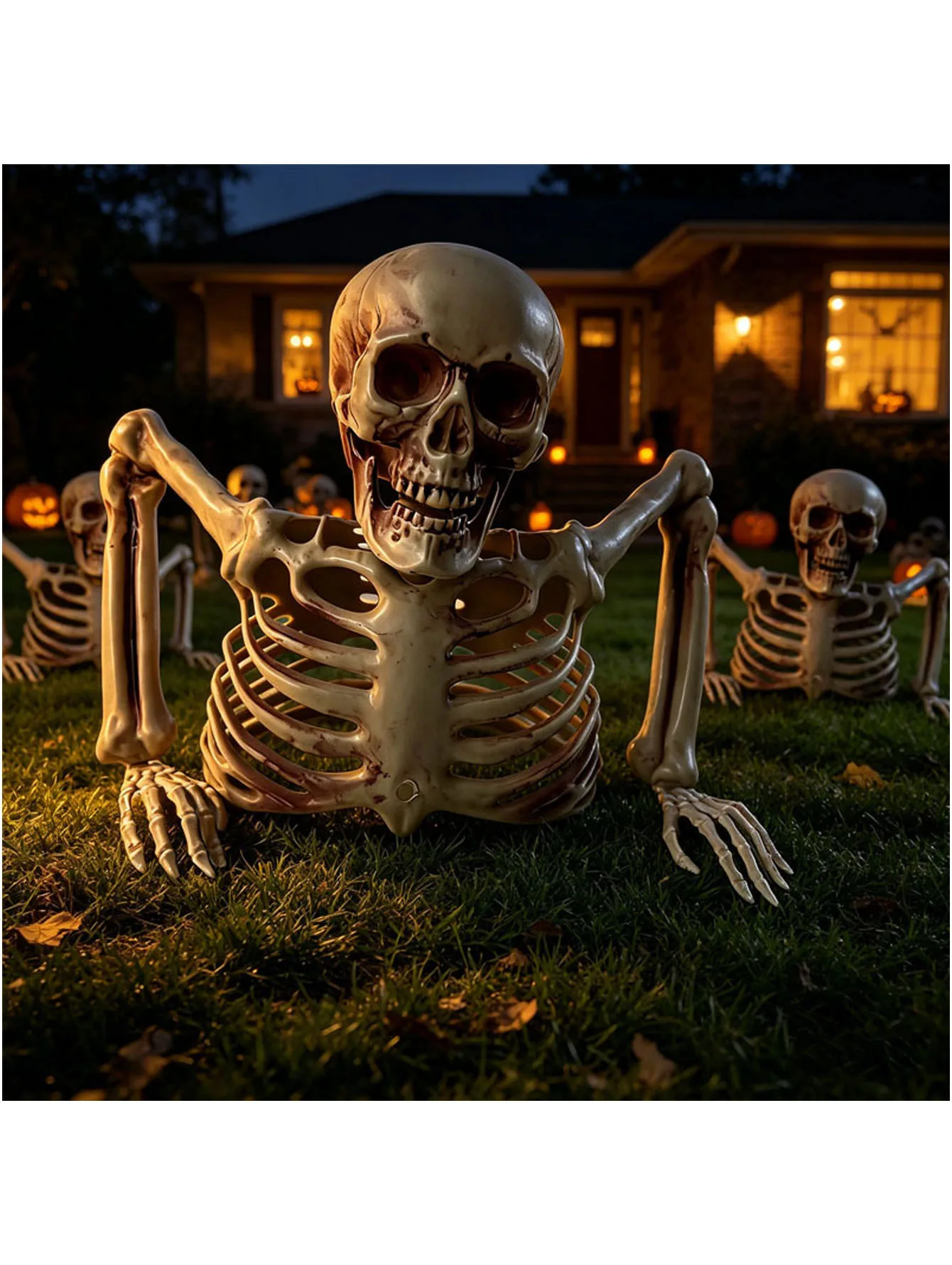 Halloween Half Skeleton Party, Outdoor or Indoor Escape Room Decoration - Image 3