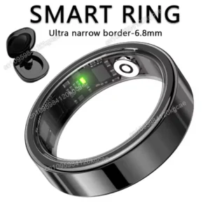 Smart Ring Heart Rate Blood Pressure Sleep Monitoring Motion Tracking - Thumbnail Image 9