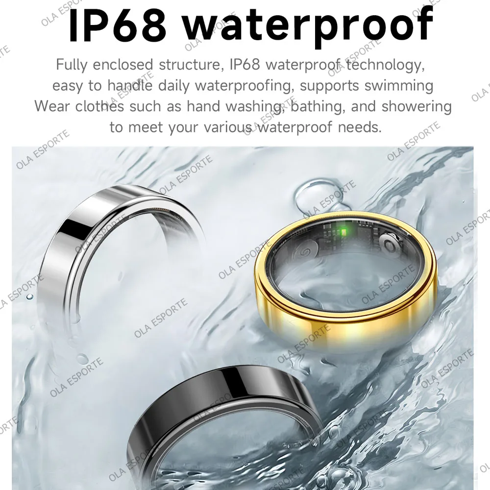 Smart Ring Heart Rate Blood Pressure Sleep Monitoring Motion Tracking - Image 6