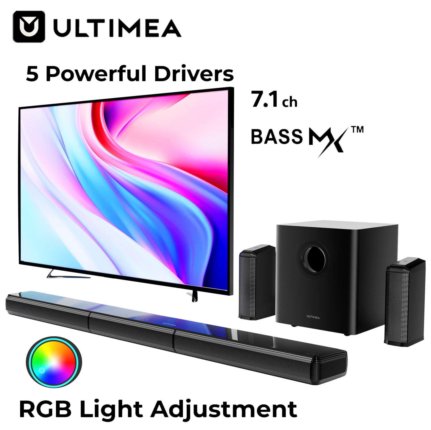 7.1ch Soundbar with Wireless Subwoofer - Image 1
