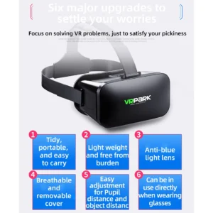Virtual Reality Helmet VR Glasses 3D Headset - Thumbnail Image 4