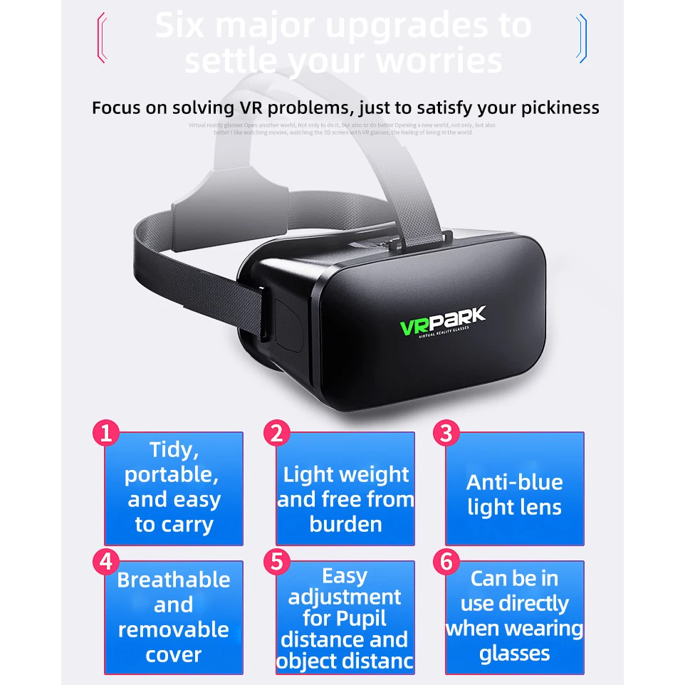 Virtual Reality Helmet VR Glasses 3D Headset - Image 4