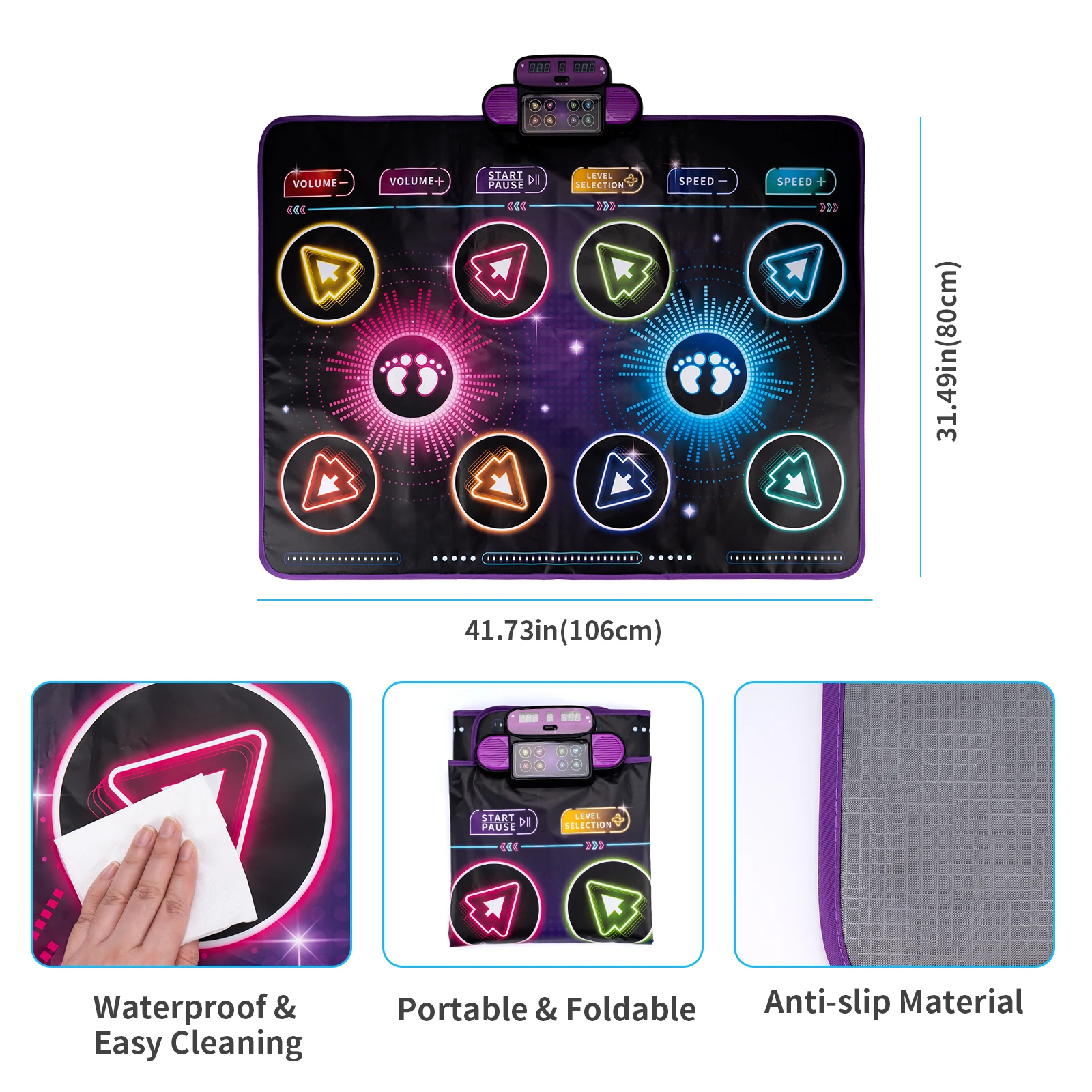 Kids Electronic Dance Mat Dancing Blanket Double Players Mode - Image 5