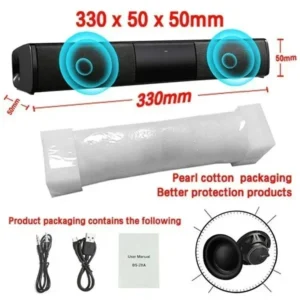 Bluetooth Wireless Sound Bar Heavy Bass Subwoofer - Thumbnail Image 8