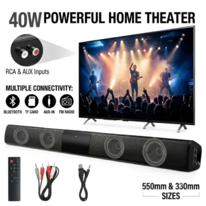 Bluetooth Wireless Sound Bar Heavy Bass Subwoofer