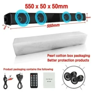 Bluetooth Wireless Sound Bar Heavy Bass Subwoofer - Thumbnail Image 7