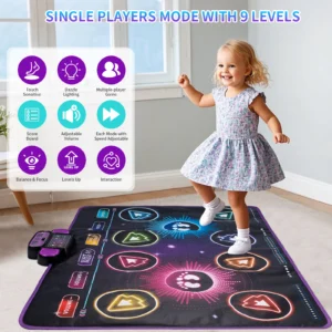 Kids Electronic Dance Mat Dancing Blanket Double Players Mode - Thumbnail Image 2