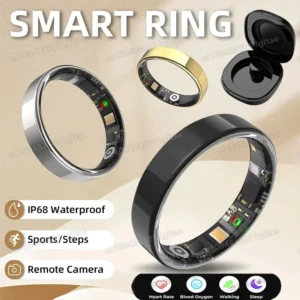 Smart Ring Heart Rate Blood Pressure Sleep Monitoring Motion Tracking