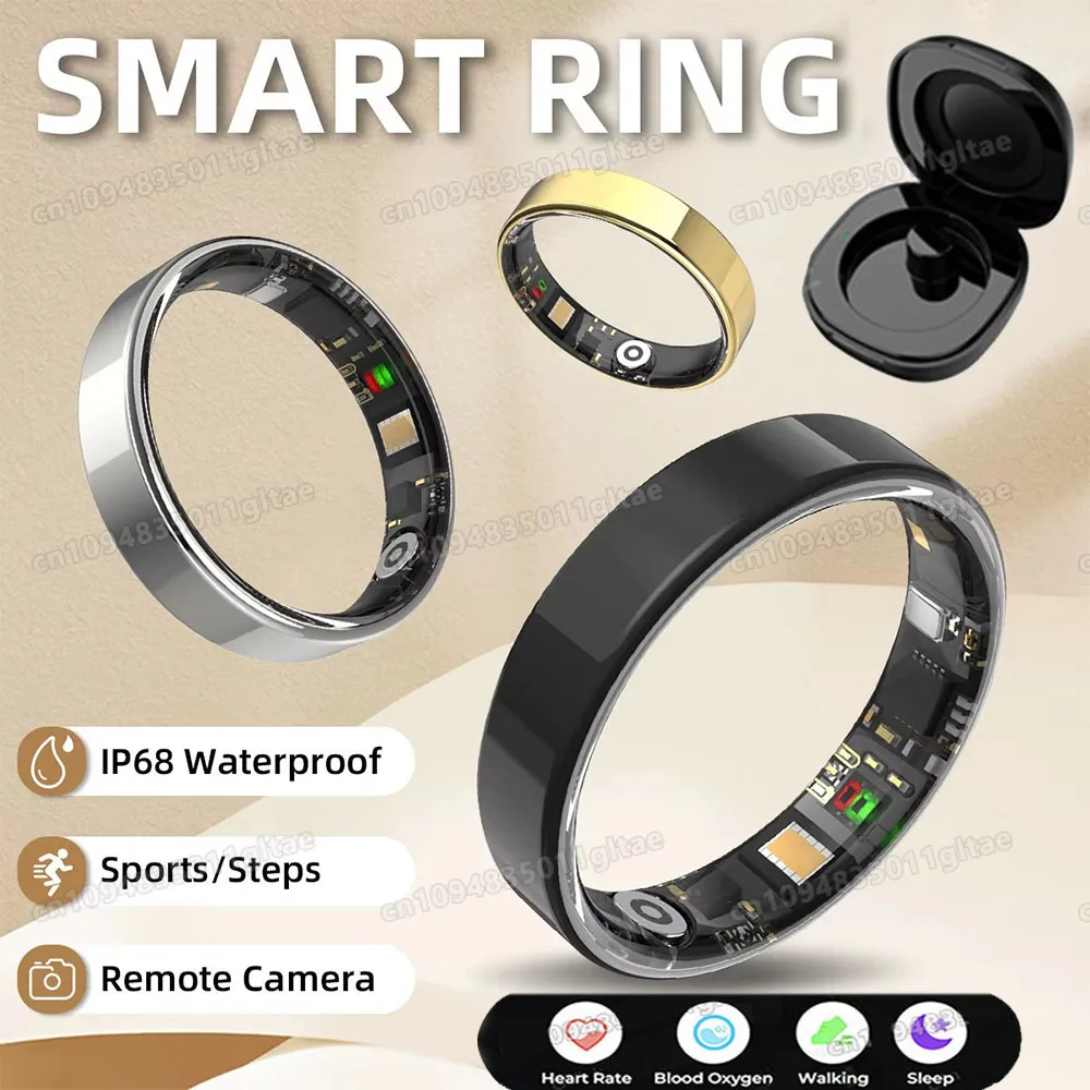 Smart Ring Heart Rate Blood Pressure Sleep Monitoring Motion Tracking - Image 1
